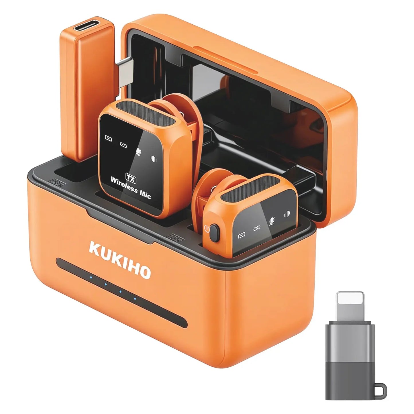 Mother'S Day Sale!Kukiho Wireless Lavalier Microphone for Iphone Ipad Android with Charging Case Audio Smartphone Audio Smartphone