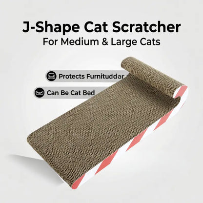 Multi-Functional Cat Sofa Cat Scratcher Board Durable Cardboard Scratching Pad Cozy Cat Bed Ample Space Oval Cats Cratcher Indoor Adult Cat Pet Cat Bed Durable Pet Furniture Kitty Bed