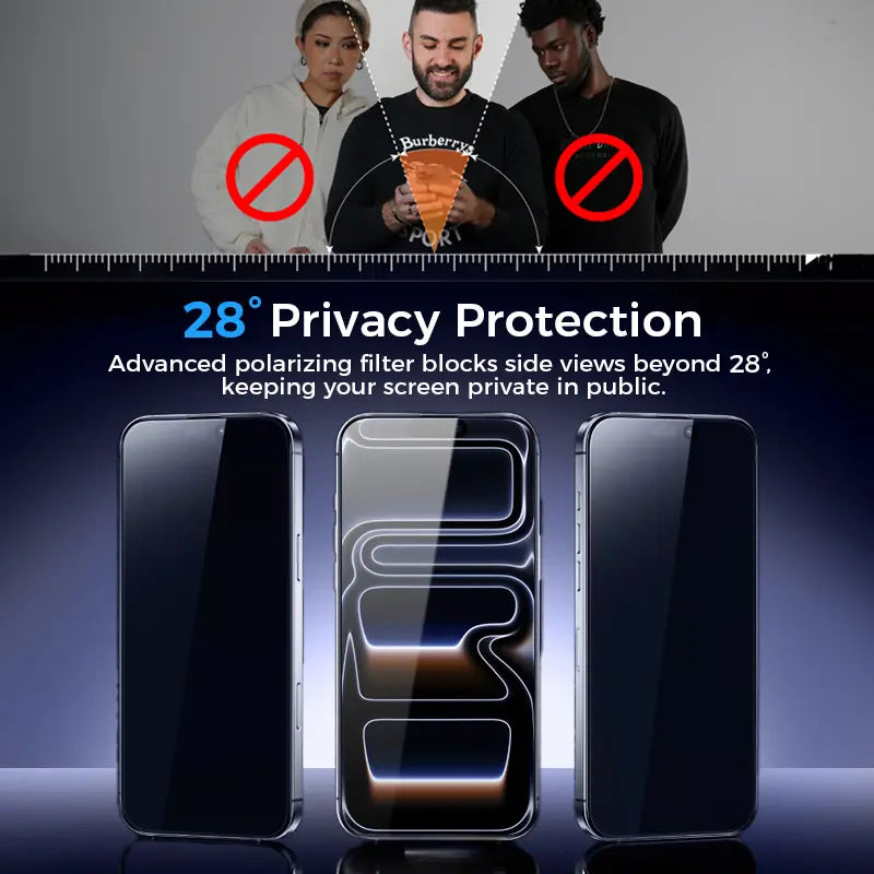 New MAGIC JOHN Premium Upgraded Privacy Screen Protector Dustproof Bubble-Free Design Ultra-Clear for Iphone & Samsung Summervibes