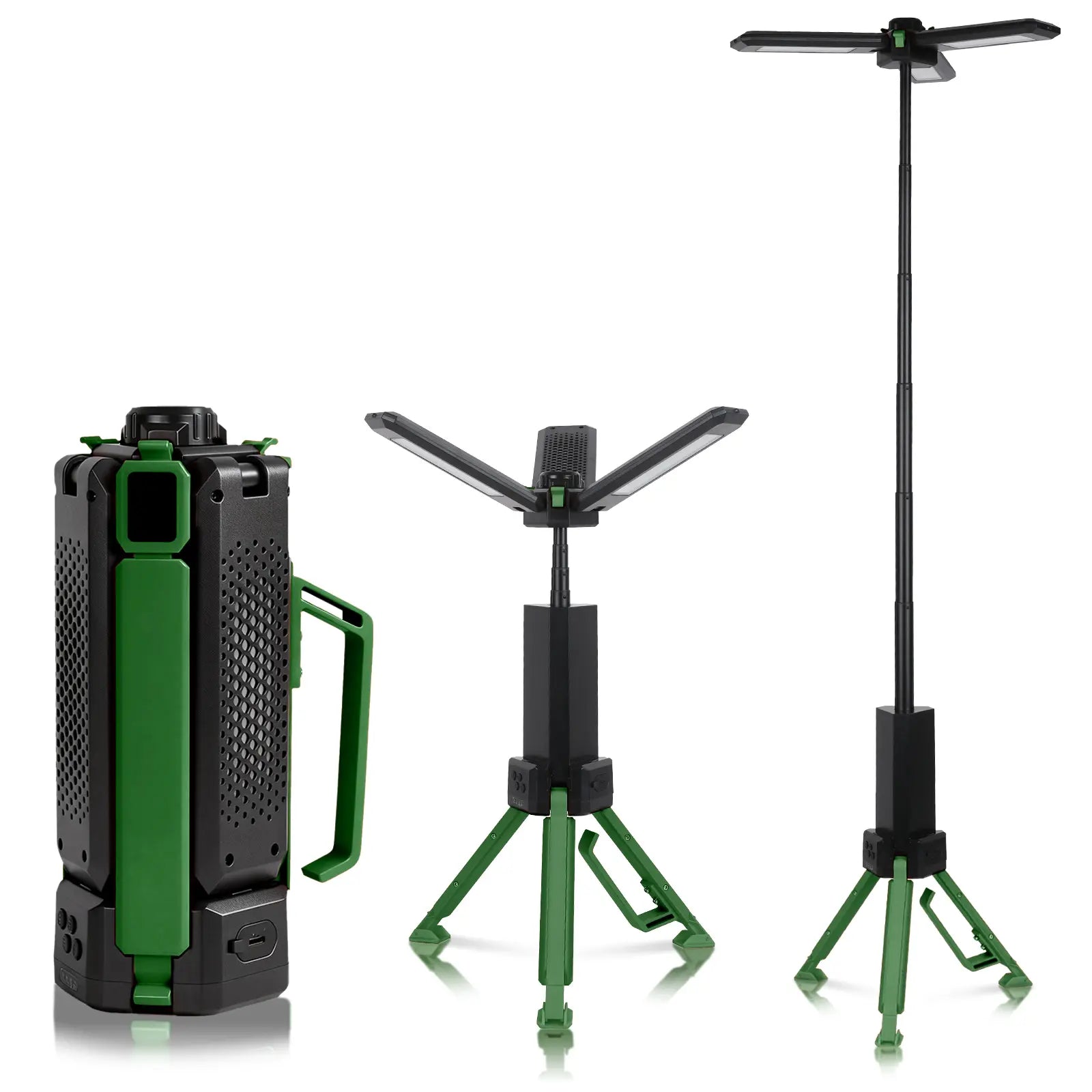 Culiding 15000Mah Rechargeable Telescopic Camping Light, Portable Flashlight & Lantern with Reinforced Tripod Base, Height Adjustable Dimmable Tent Light, Power Bank for Outdoor BBQ, Hiking, Job Site Outdoorfun