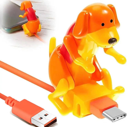 Funny Dog Charging Cable , Smartphone Funny USB Cable, USB Data Transmission, Mini Graduation Season Gift, Presents for Charging of Mobile Phones, Compatible with Type-C/Lightning