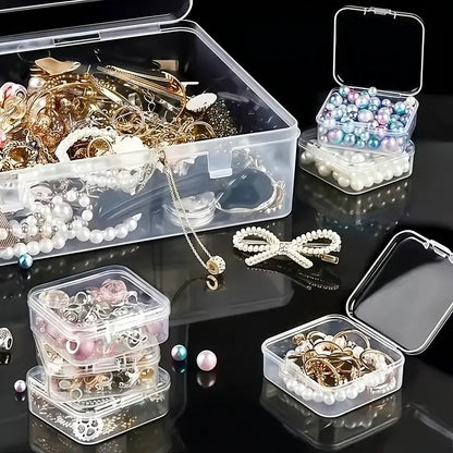 31Pcs Plastic Storage Box Set, Jewelry Organizer, Sturdy Storage Organizer, Jewelry Storage Unit, Bead Container, Rectangular Durable Material, Perfect for DIY Jewelry, Valentine'S Gift