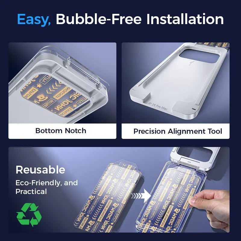 New MAGIC JOHN Premium Upgraded Privacy Screen Protector Dustproof Bubble-Free Design Ultra-Clear for Iphone & Samsung Summervibes