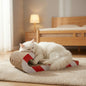 Multi-Functional Cat Sofa Cat Scratcher Board Durable Cardboard Scratching Pad Cozy Cat Bed Ample Space Oval Cats Cratcher Indoor Adult Cat Pet Cat Bed Durable Pet Furniture Kitty Bed