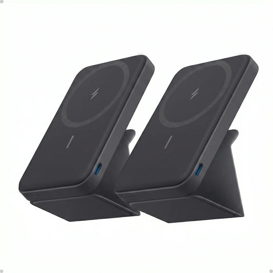 #Summervibes Anker Magnetic Power Bank, Built-In Foldable Stand, USB-C Port on the Side, 5,000Mah Capacity, Perfectly Compatible with Iphone 17/16/15/14/13 Series Summervibes