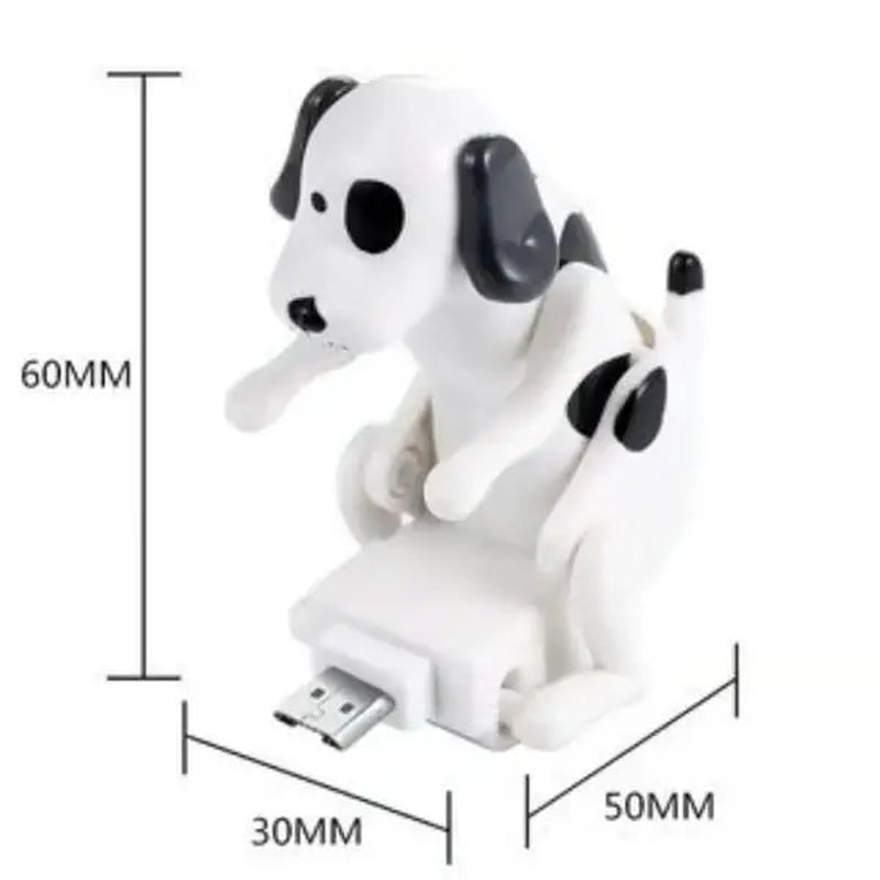 Funny Dog Charging Cable , Smartphone Funny USB Cable, USB Data Transmission, Mini Graduation Season Gift, Presents for Charging of Mobile Phones, Compatible with Type-C/Lightning