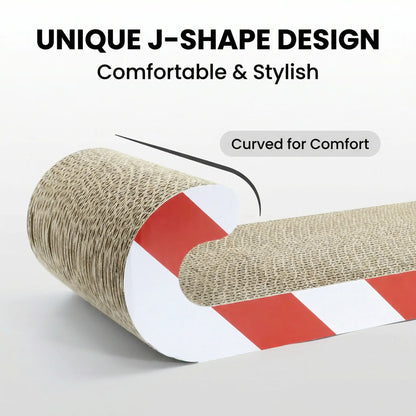 Multi-Functional Cat Sofa Cat Scratcher Board Durable Cardboard Scratching Pad Cozy Cat Bed Ample Space Oval Cats Cratcher Indoor Adult Cat Pet Cat Bed Durable Pet Furniture Kitty Bed