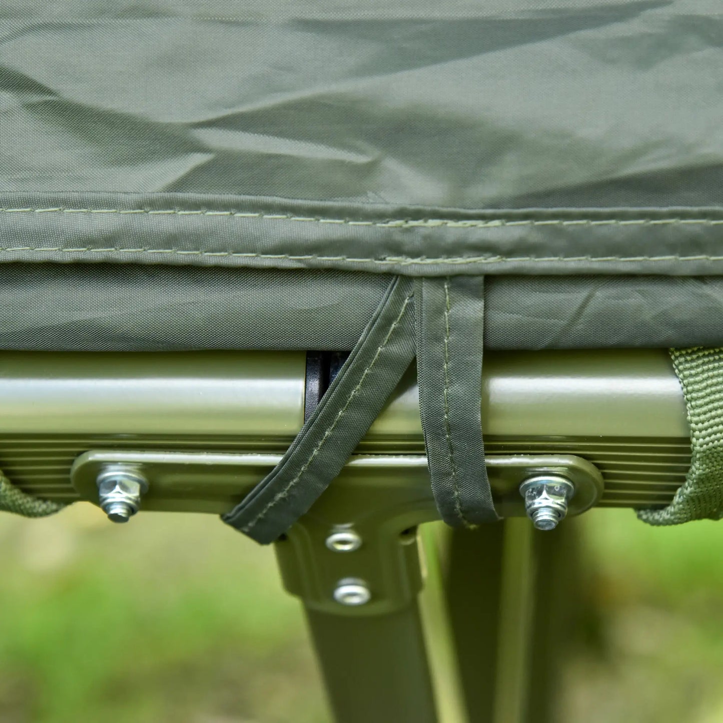 #Summervibes Outsunny 1/2 Person Foldable Camping Cot with Tent, Bedspread, Thick Air Mattress, 4-In-1 Elevated Camping Bed for Outdoor Hiking, Picnic, Travel