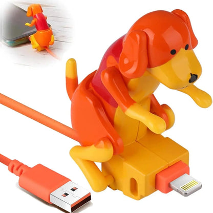 Funny Dog Charging Cable , Smartphone Funny USB Cable, USB Data Transmission, Mini Graduation Season Gift, Presents for Charging of Mobile Phones, Compatible with Type-C/Lightning