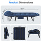 Camping Cot for Adults, 6 Angle Adjustable Folding Camping Bed with Mattress, Foldable Camping Bed for Camp, Office, Outdoor, Lightweight Camping Cot Supports 450 Lbs