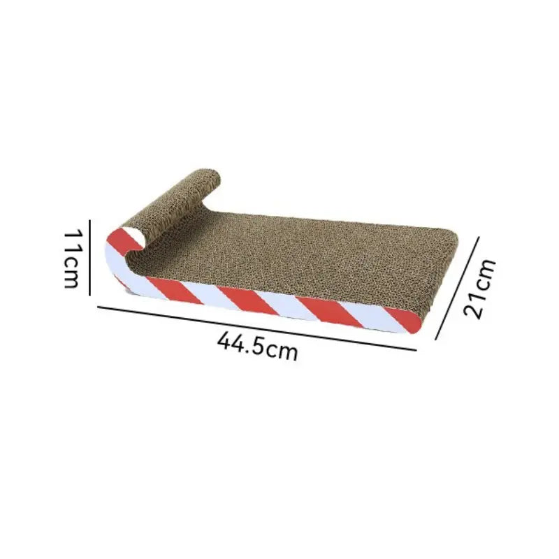 Multi-Functional Cat Sofa Cat Scratcher Board Durable Cardboard Scratching Pad Cozy Cat Bed Ample Space Oval Cats Cratcher Indoor Adult Cat Pet Cat Bed Durable Pet Furniture Kitty Bed