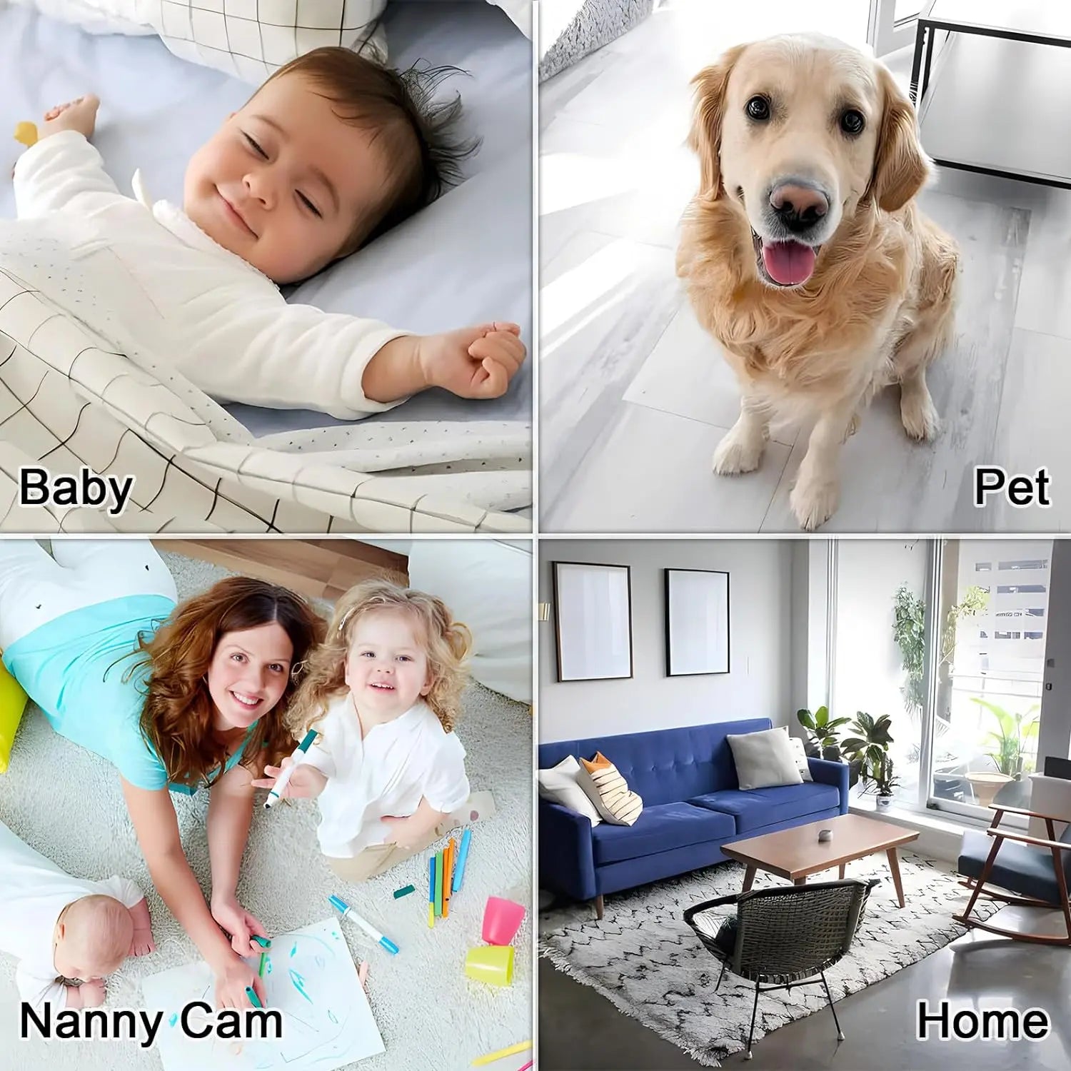 Camera Clock Wifi Camera Covert Nanny Video Recorder 4K Wireless Nanny Cam Indoor Home Office Security Night Vision Motion Detection